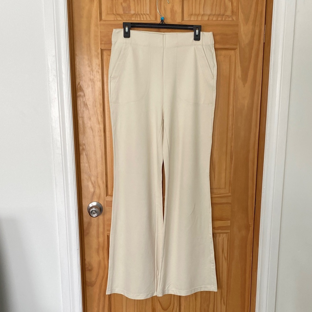 Max Studio Cream Wide Leg Pants
